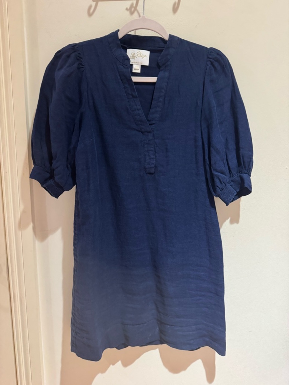 Lilly Pulitzer mialeigh linen dress  navy
